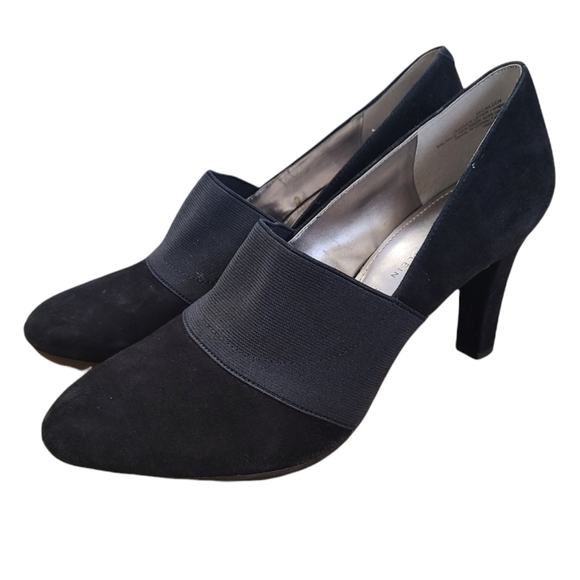 Anne Klein Shoes - Anne Klein Caileen Black Suede Pumps sz 10